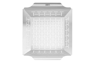 Weber Panier à légumes Deluxe en acier inoxydable | 6 × 30 × 35 cm