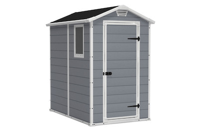Keter Abri de jardin Manor en plastique gris | 2 × 1.3 × 1.96 m