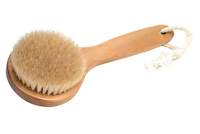 Croll & Denecke Spazzola da bagno Rotonda con setole di cinghiale | 25 cm