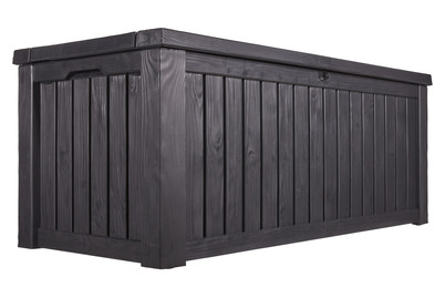 Keter Cassetta di conservazione Rockwood Antracite | 64.4 × 155 × 72.4 cm | 570 l