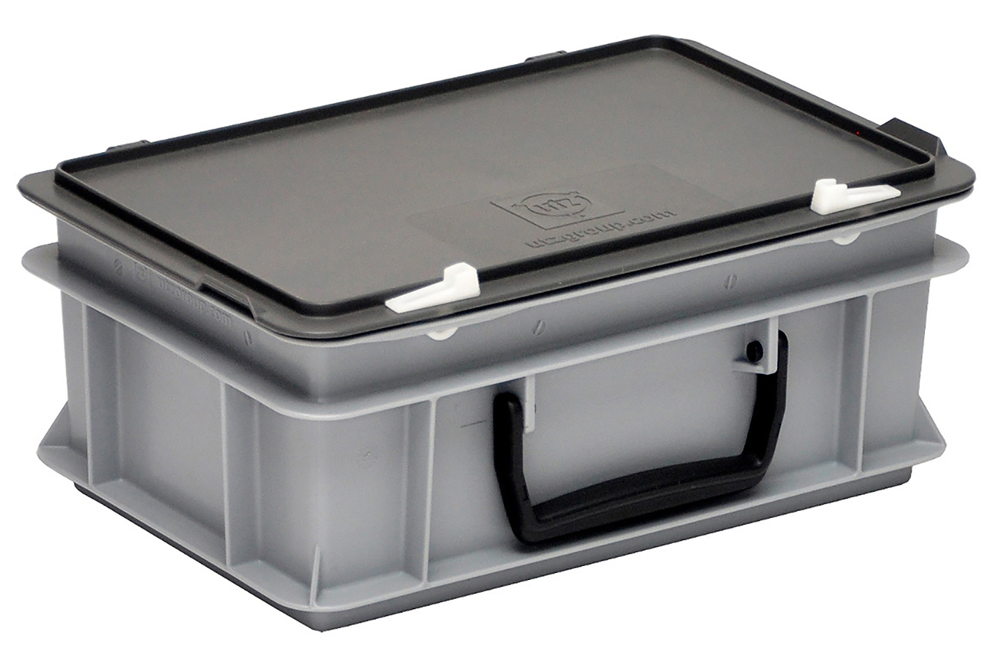 Utz Rako Scatola Valigia con Coperchio Grigio | 30 × 20 × 13,2 cm | 5 l