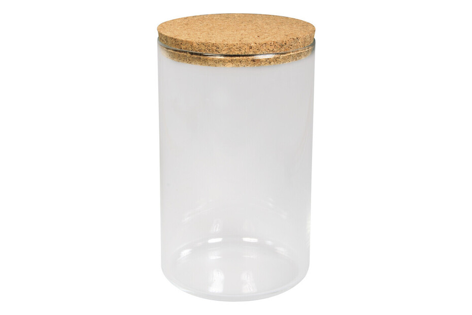 Rayher Glasgefäss mit Korkdeckel