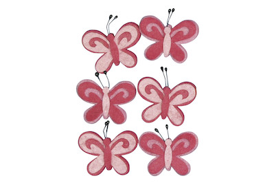 Image of Rayher Filz-Schmetterlinge | 5 cm | 6 Stück