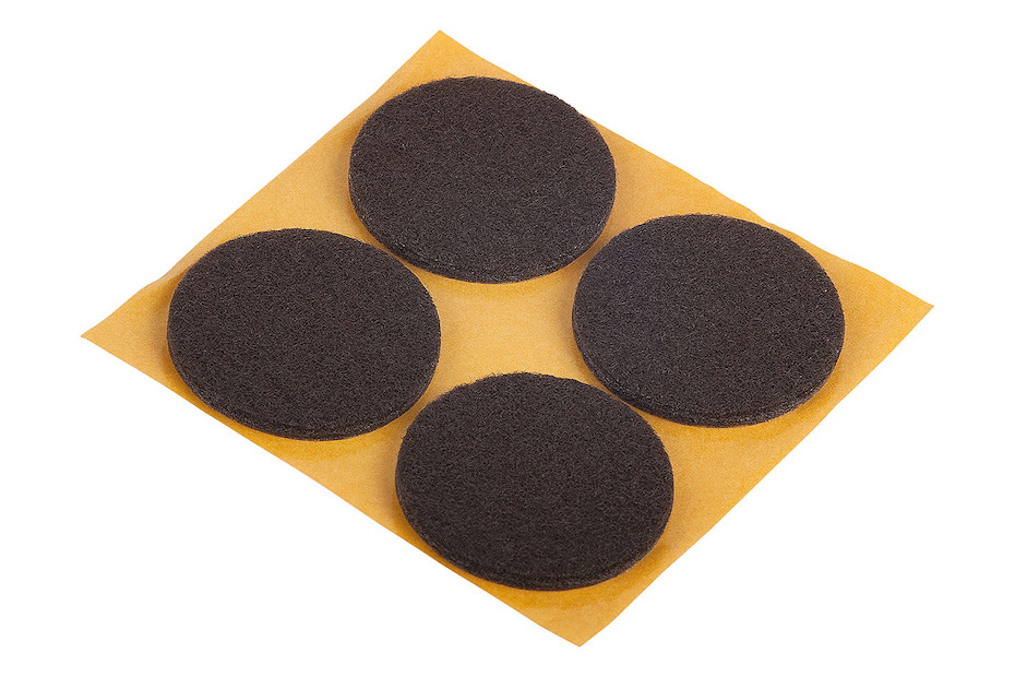 108 Feltrini Autoadesivi Ultrasottili Marrone Ø10mm - Piedini In Feltro Per Mobili, Protezione Superfici - Foto 5