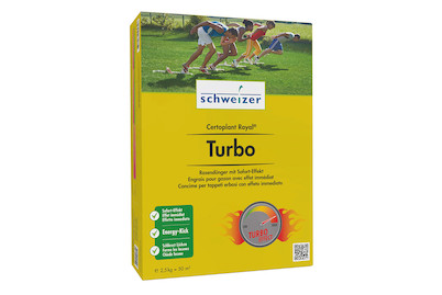 Schweizer Certoplant Royal Turbo Fertilizzante per Prato | 2,5 kg