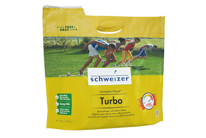 Schweizer Certoplant Royal Turbo Fertilizzante per Prato | 7,5 kg