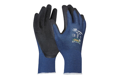 Image of Gebol Arbeitshandschuhe Cool Grip Blau-Schwarz | Gr. 10