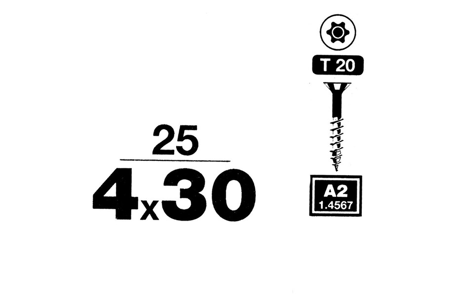 Viti Universali SPAX T-STAR Plus - Testa Svasata, Nere, 3x25 Mm, 200 Pezzi - Foto 2