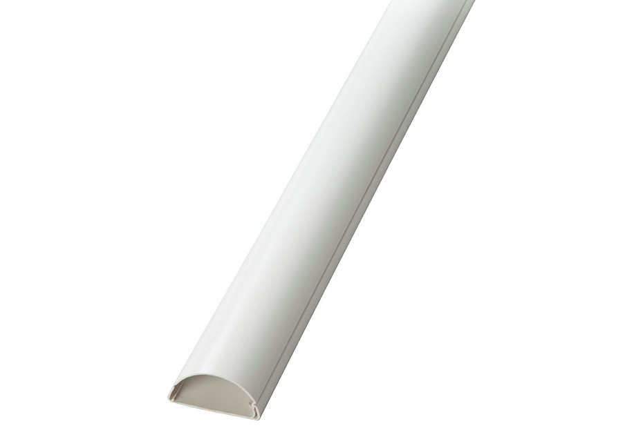 D-Line 30x15mm Moulure Décorative en Demi-Cercle - Goulotte Électrique - Cache-Câble - 2 x 1m Longeurs, Blanc - - Bricolage D-Line 30x15mm Moulure Décorative en Demi-Cercle - Goulotte Électrique - Cache-Câble - 2 x 1m Longeurs, Blanc - - Bricolage