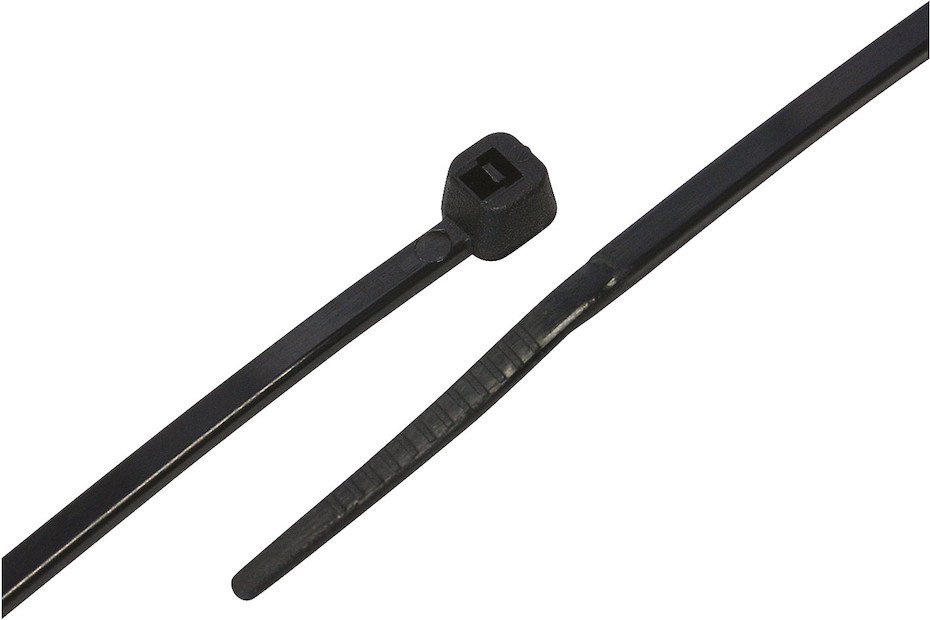 Confezione da 100 fascette stringicavo in nylon al 100%, 300x4,8 mm Confezione da 100 fascette stringicavo in nylon al 100%, 300x4,8 mm