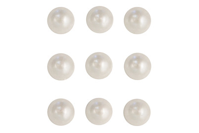 Image of Rayher Plastik-Halbperlen Selbstklebend | ⌀ 5 mm | 80 Stück