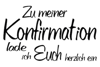 Timbro Rayher 'Einladung' - 3x9cm, Perfetto Per Inviti, Scrapbooking E Biglietti Fai Da Te. Facile Da Usare E Divertente! - Foto 9