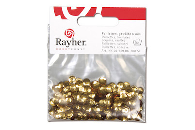 Image of Rayher Pailletten Gewölbt | 6 mm | 500 Stück