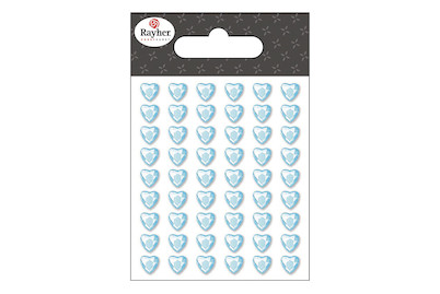 Image of Rayher Selbstklebende Strassherzen | ⌀ 6 mm | 54 Stück