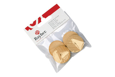 Image of Rayher Holzrad | 3 cm | 4 Stück