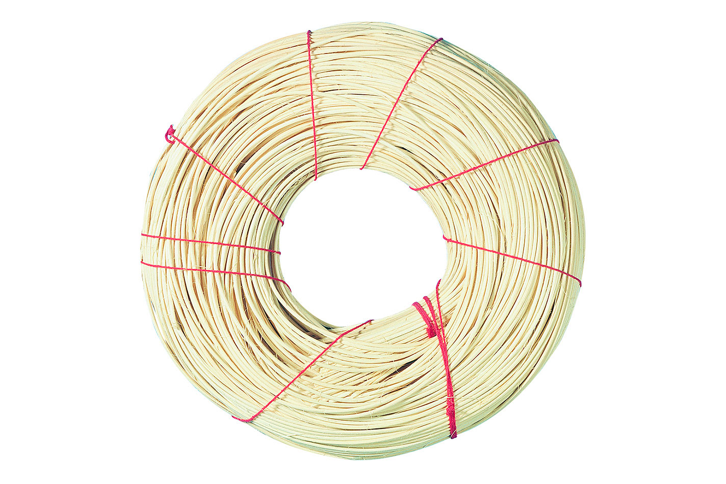 Rayher Peddigrohr 1A Qualità a Banda Rossa | ⌀ 2,2 mm | Nr. 4 | 500 g