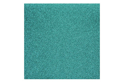 Rayher Carta da Scrapbooking Glitter Turchese | 30.5 × 30.5 cm | 200 g/m²