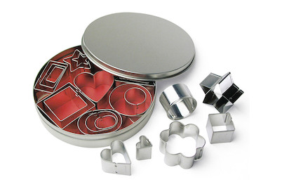 Image of Metall-Ausstecherformen f. Deko, 2-4 cm, 8 Sorten, Set 24Stück