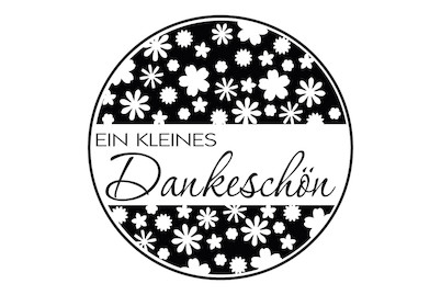 Image of Rayher Holzstempel Dankeschön | ⌀ 3 cm