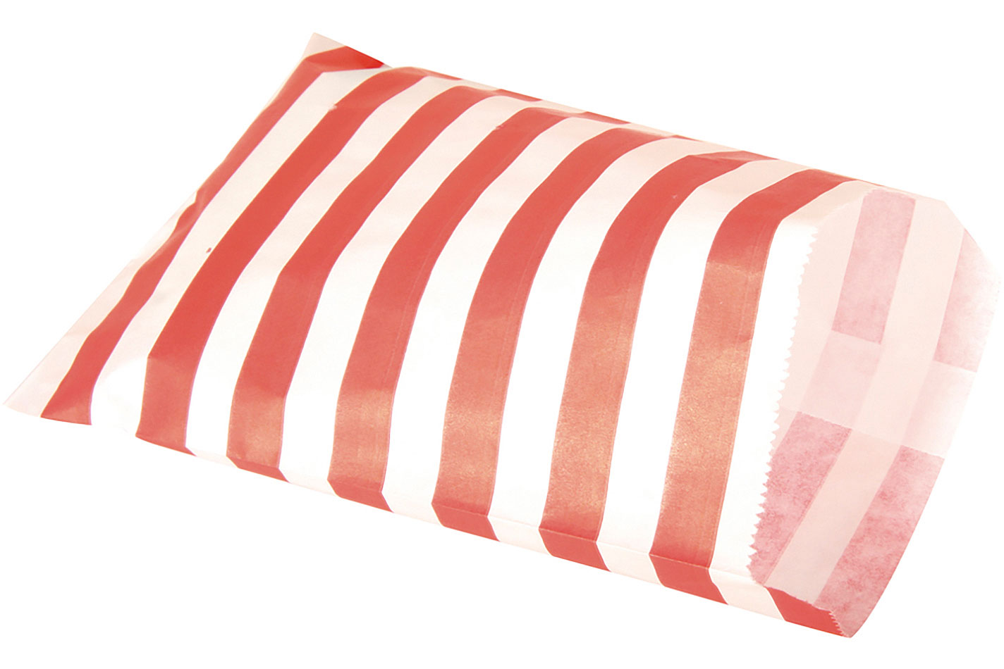 Rayher Sacchetti di carta per alimenti a righe Rosso | 25 pezzi