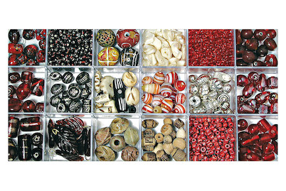 Image of Rayher Glasperlen-Box Farb- und Grössenmix | 240 g