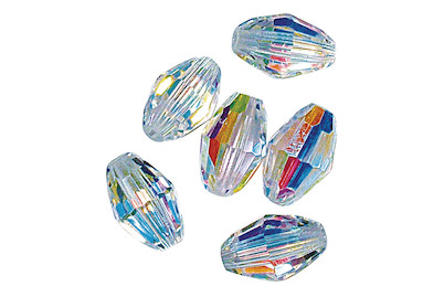 Image of Rayher Swarovski Kristall-Olive | 7.5 × 5 mm | 8 Stück