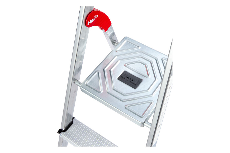 Scala In Alluminio Hailo L60 - 6 Gradini, Con Parapetto E Ripiano Porta Attrezzi - Foto 9