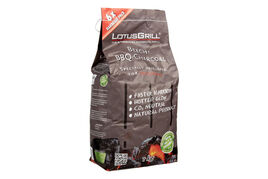 LotusGrill Briquettes Charbon De Bois Hêtre 3kg - CO2 Neutre, Allumage Rapide Et Longue Durée