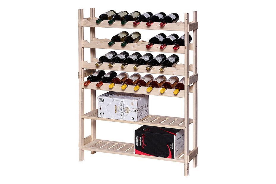 Oecoplan Weinregal Kombi Holz | 118 × 83 × 27 cm