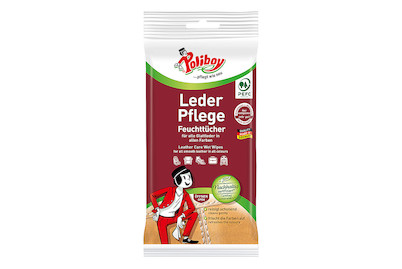 Image of Poliboy Leder Pflege Feuchttücher 25 Stk.
