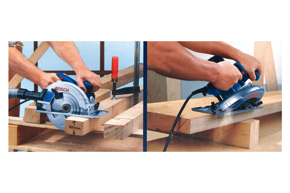 Sega Circolare Bosch GKS 190 - 1400W, Lama 190mm, Profondità Taglio 70mm - Foto 4