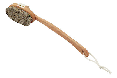 Croll & Denecke Spazzola da bagno Body Vital con setola di cavallo | 43 × 7.5 × 5.5 cm