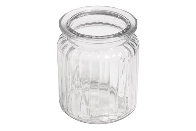 Image of Rayher Glas-Gefäss Rillen | 7.5 × 9 cm | 270 ml