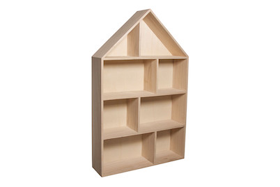 Image of Rayher Holz-Setzkasten Haus FSC Mix Credit | 30 × 50 × 8 cm | 8 Abteilungen