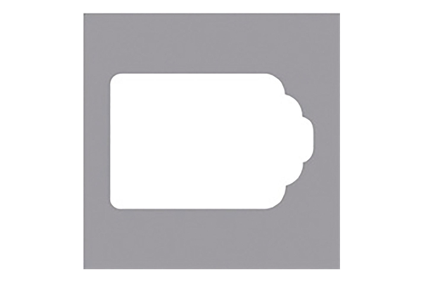 Rayher Forbici decorative con motivo Tag | 6.8 × 4.5 cm | 3 pezzi
