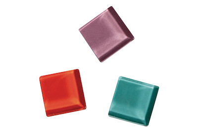 Image of Rayher Soft Glas Mosaiksteine | 2 × 2 cm | 140 Stück