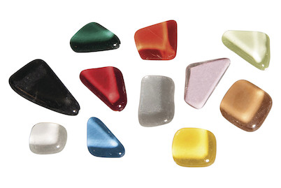 Rayher Mosaïques en Verre Souple Polygonales | ≈ 515 Pièces | 500 g