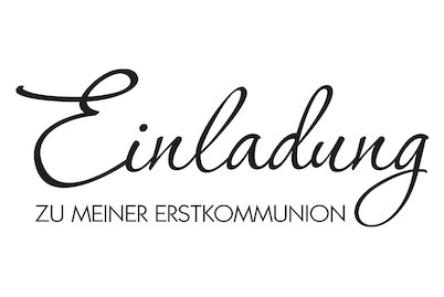 Image of Rayher Stempel Einladung Erstkommunion | 3 × 7 cm