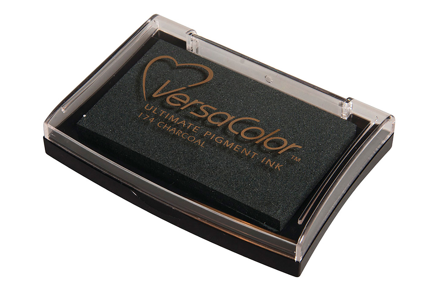 Rayher Versa Color Tampone per timbri a pigmenti Carbone | 9.6 × 6.3 × 1.8 cm