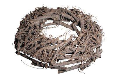 Image of Rayher Weidenkranz Weiss Gewischt | ⌀ 40 cm | 8 cm