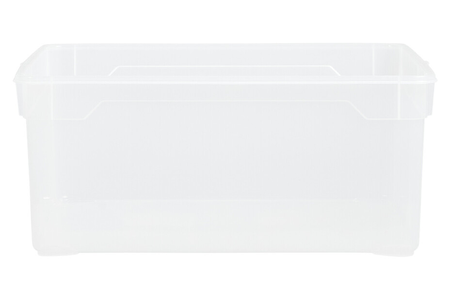 Rotho Aufbewahrungsbox Clear Box ohne Deckel | 17 × 33.5 × 39.5