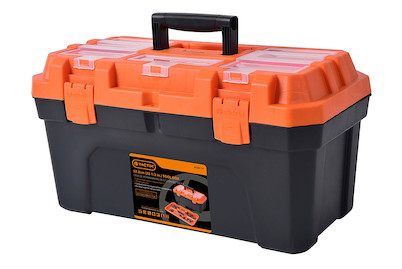 Tactix Cassetta degli attrezzi con organizzatore | 30 × 57 × 30 cm