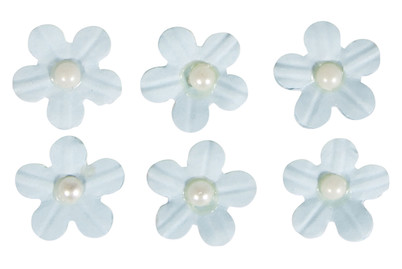 Rayher Autocollants Décoratifs Fleurs en Papier avec Demi-Perle | 20 Pièces