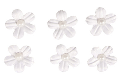 Rayher Adesivi Decorativi Fiori di Carta con Mezza Perla | 20 Pezzi
