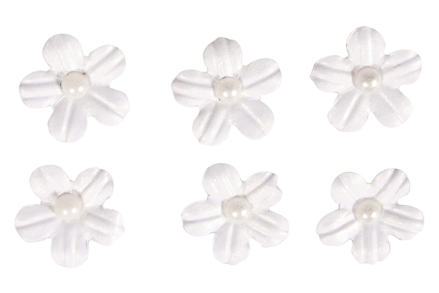 Rayher Adesivi Decorativi Fiori di Carta con Mezza Perla | 20 Pezzi