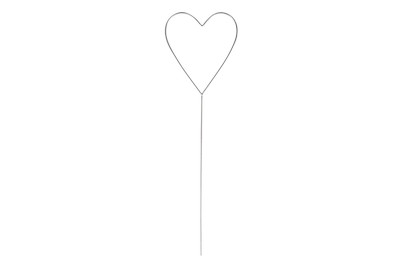 Image of Rayher Draht-Herz zum Stecken | 30 × 8.5 cm