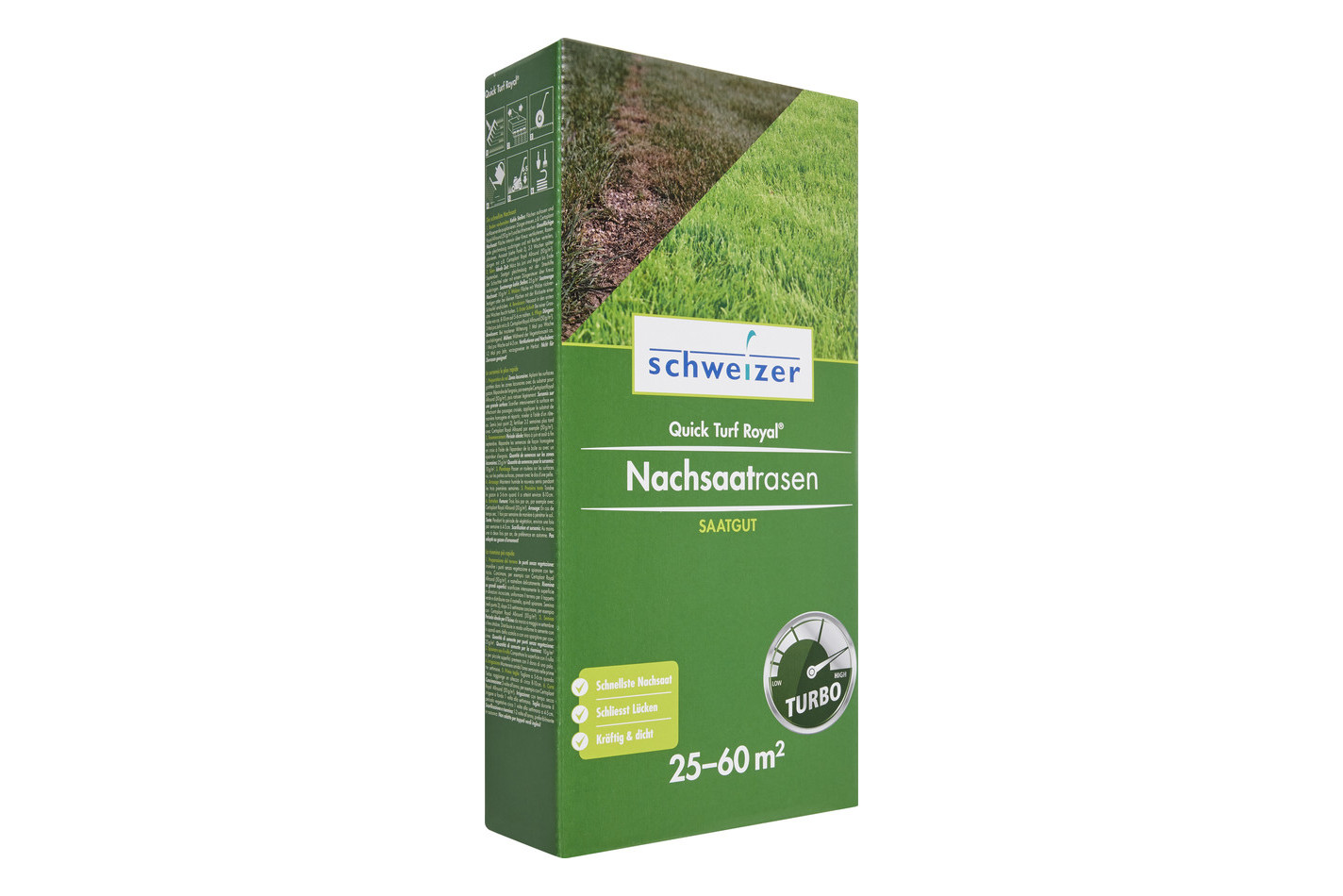 Schweizer Erba da Ri-semina Quick-Turf Royal | 1,25 kg | 50 m²