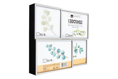 Home and More Cornice in metallo Multi | 10 x 15 cm | Nero | Metallo