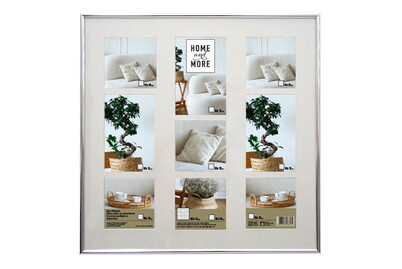 Home and More Cornice in alluminio ALU-Galerie | 45 x 45 cm | Argento | Alluminio