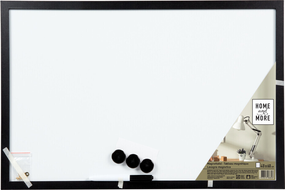 Lavagna Magnetica 40x60 Cm Con Stampa Marmo - Memoboard Con 6 Magneti E 2 Penne | Parete - Foto 4